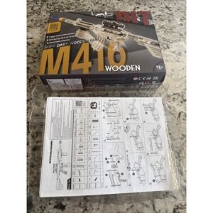 Wooden Gun Puzzles, 3D Wood Puzzles Gun for Adult with Foam Soft Bullet, Elec...